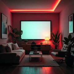 3d render of a modern room