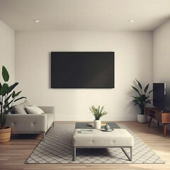 modern living room with sofa