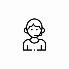support center icon sign vector