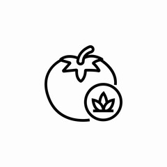 tomato plant icon sign vector