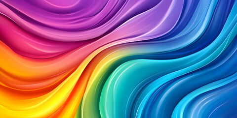 Abstract background with vibrant rainbow liquid effect, creating a colorful and dynamic visual. high quality image