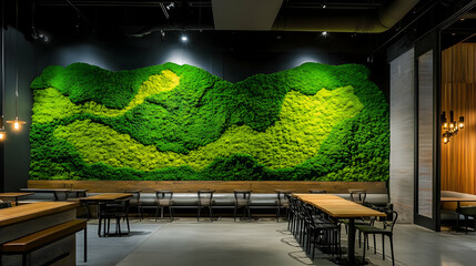 Beautiful Stabilized Moss Wall for Decor. high quality image
