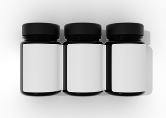 Supplement Bottle Mockup