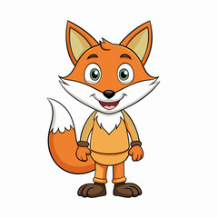 Obraz premium Fox Vector Illustration on white background 