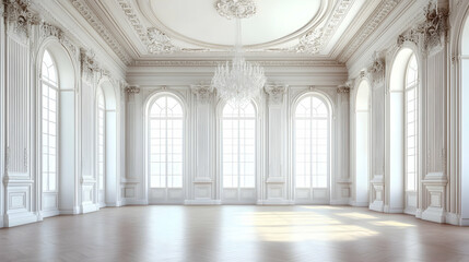 Elegant Empty Room. high quality image