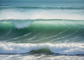 Tranquil Azure Dreamscape: Watercolor Ocean Lullaby