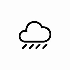 cloud rain icon sign vector