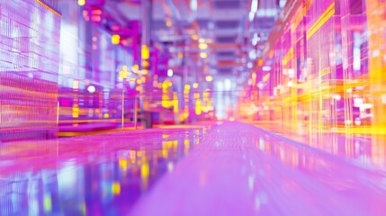 Obraz premium Creative Textile Production Line - Vibrant American Manufacturing Showcase with Colorful Fabrics and Skilled Workers | Ultra-Detailed Image