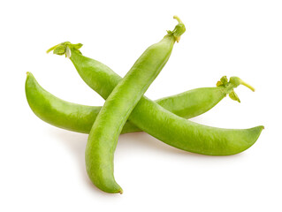 green peas path isolated on white