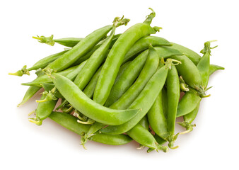green peas path isolated on white