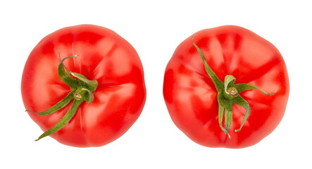 tomato path isolated on white top view