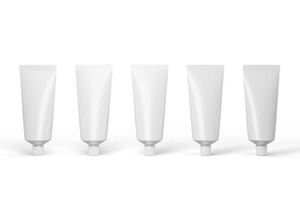 Cosmetic Toothpaste Tube Mockup