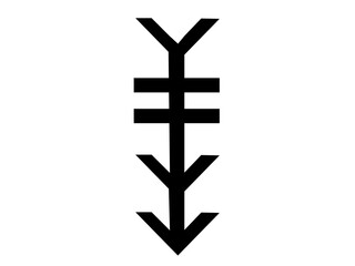 Obraz premium triple arrow with rectangles