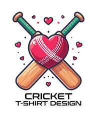 Cricket Vector T Shirt Design