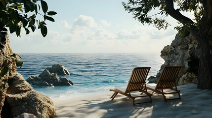 Relaxation by the Sea. 4k image