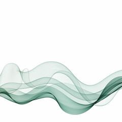 Green abstract vector wave. background for presentation. advertising banner. eps 10