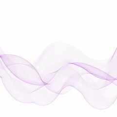 Purple wave pattern. Colorful vector wave. Decor element. Eps 10