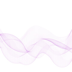Purple wave pattern. Colorful vector wave. Decor element. Eps 10
