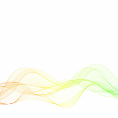 Abstract colorful vector wave. Design element. Eps 10