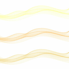 Set of colored waves. Abstract vector graphics. Eps 10