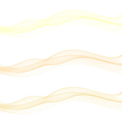 Set of colored waves. Abstract vector graphics. Eps 10