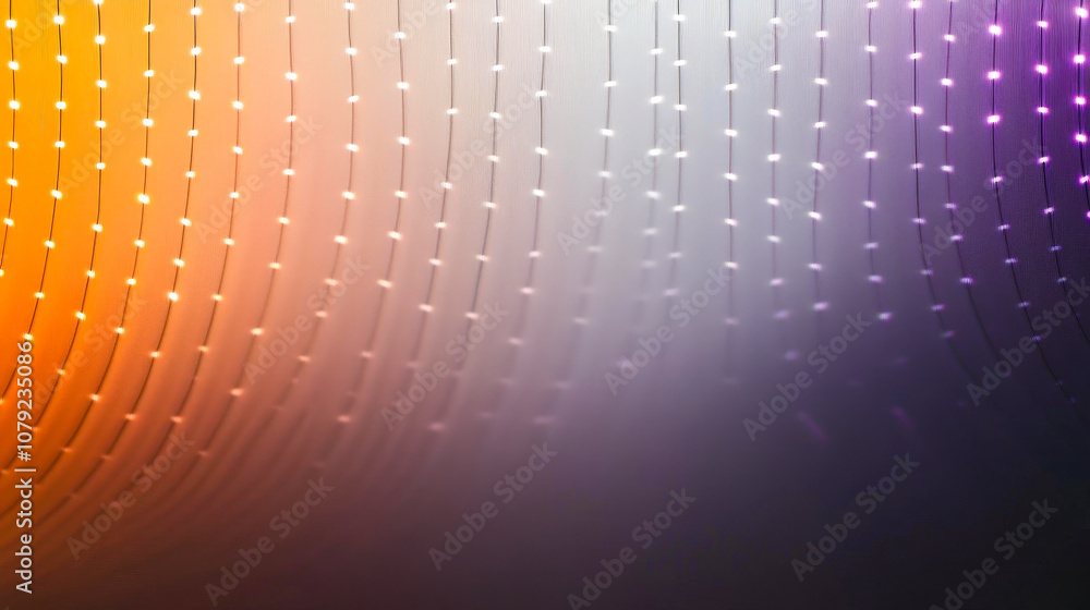 Poster A beautiful display of flowing led lights appears in vibrant colors, creating an abstract background that captivates with its smooth gradient and dynamic energy