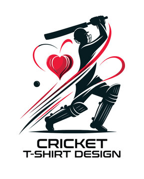 Cricket Vector T Shirt Design