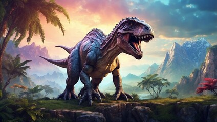 tyrannosaurus dinosaur 3d render