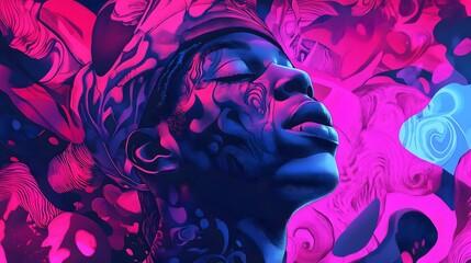 A bold event flyer design for a music festival, with energetic colors, large typography, and high-impact visuals that convey excitement and anticipation for the event.