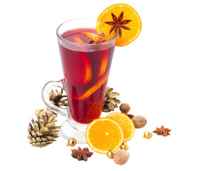 glass of christmas mulled wine