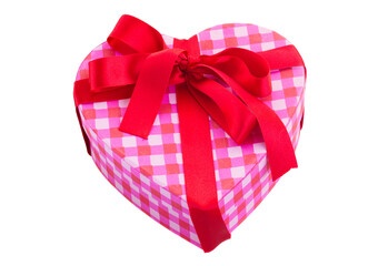 gift box in shape of heart