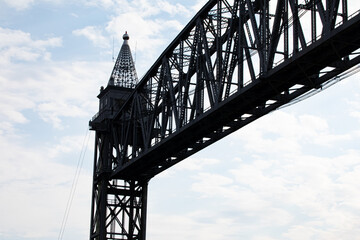 tower of Cape Cod Canal Bridge Bourne Massachusetts 2024 