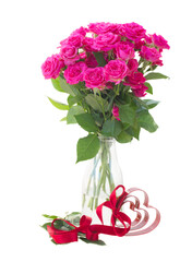 heap of fresh pink roses
