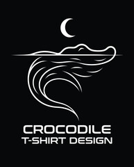 Crocodile Vector T Shirt Design