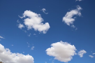 Arizona blue sky with clouds
