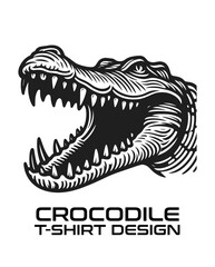 Crocodile Vector T Shirt Design