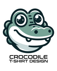 Crocodile  Vector T Shirt Design