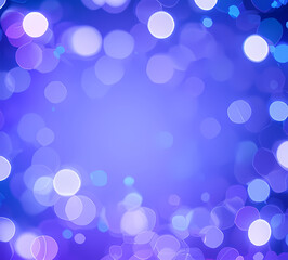 Green bokeh background with blue bokeh effect defocused lights on dark background.generative ai	