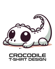 Crocodile  Vector T Shirt Design
