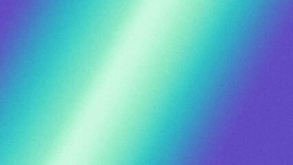 Abstract blue green purple gradient background with grainy texture