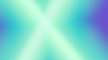 Abstract blue green purple gradient background with grainy texture