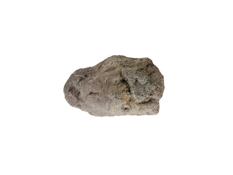 Specimen of phosphorite mineral isolated on white