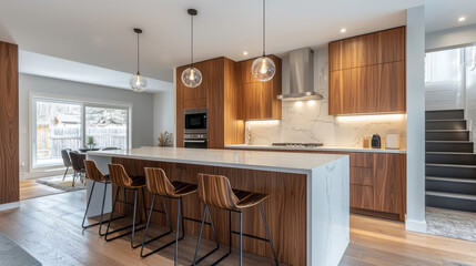 Modern kitchen interior design contemporary style open concept minimalist aesthetic