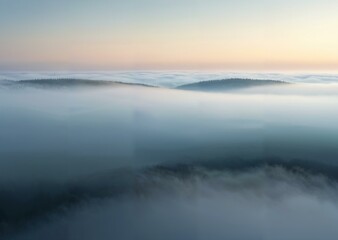 Ethereal Fog Transitions: A Gradient Tapestry of Misty Enchantment