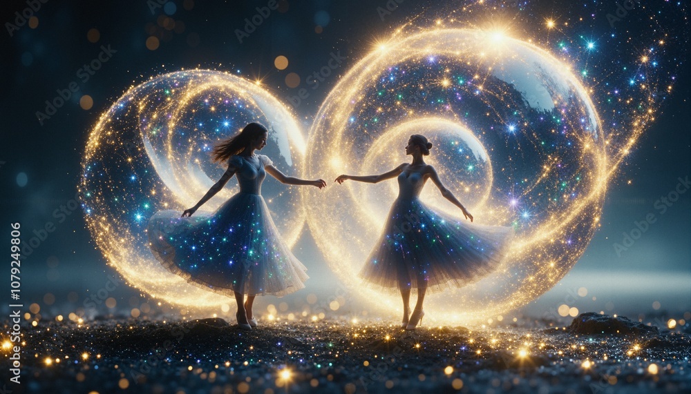 Canvas Prints cosmic dance of eternal connection