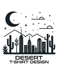  Desert Vector T Shirt Design