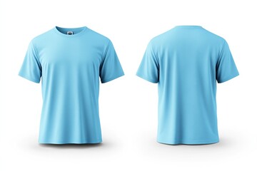 Minimalistic blank T-shirt templates in various shades. AI generated image