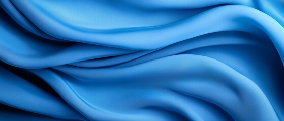 Obraz premium A close up shot of a blue fabric