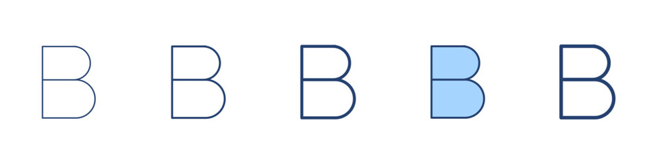 Bold icon Symbol set collection