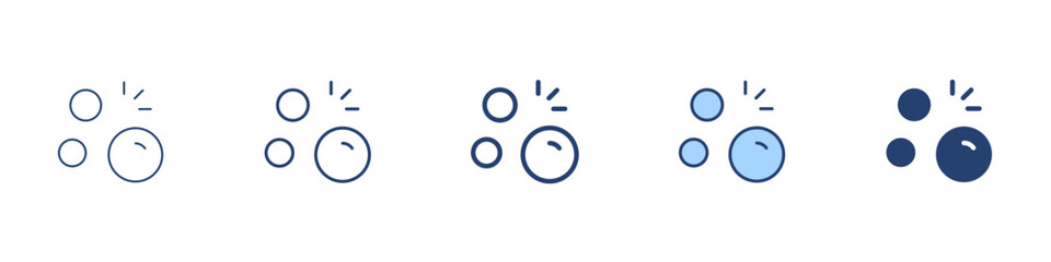 Bubbles icon Symbol set collection